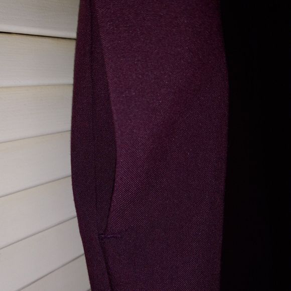 Worthington Trousers With Split Hems Pants Womens Size 14 Wine Pants Career Work - Picture 5 of 13